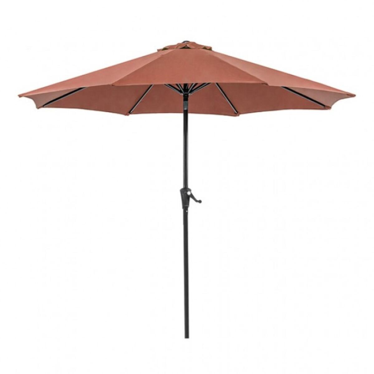 Tano 9′ Outdoor Umbrella + 21″ Round Base Outdoor Accessories Brown 5