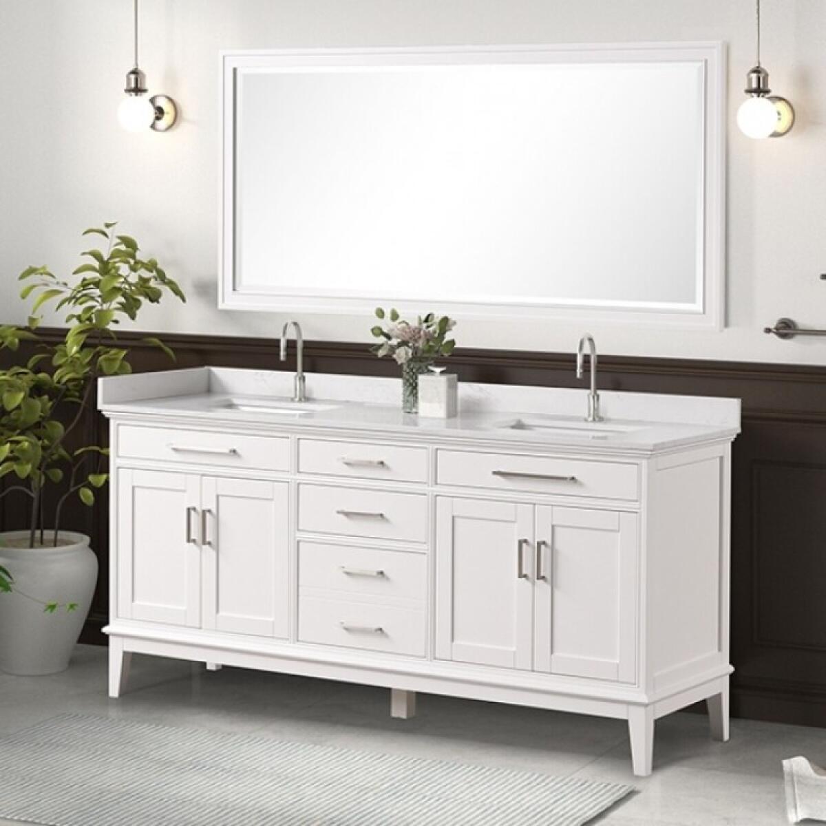eaf3930dc264e4753ca549934e8f2eee Almeria Vanity Set w/ Mirror - Image 1