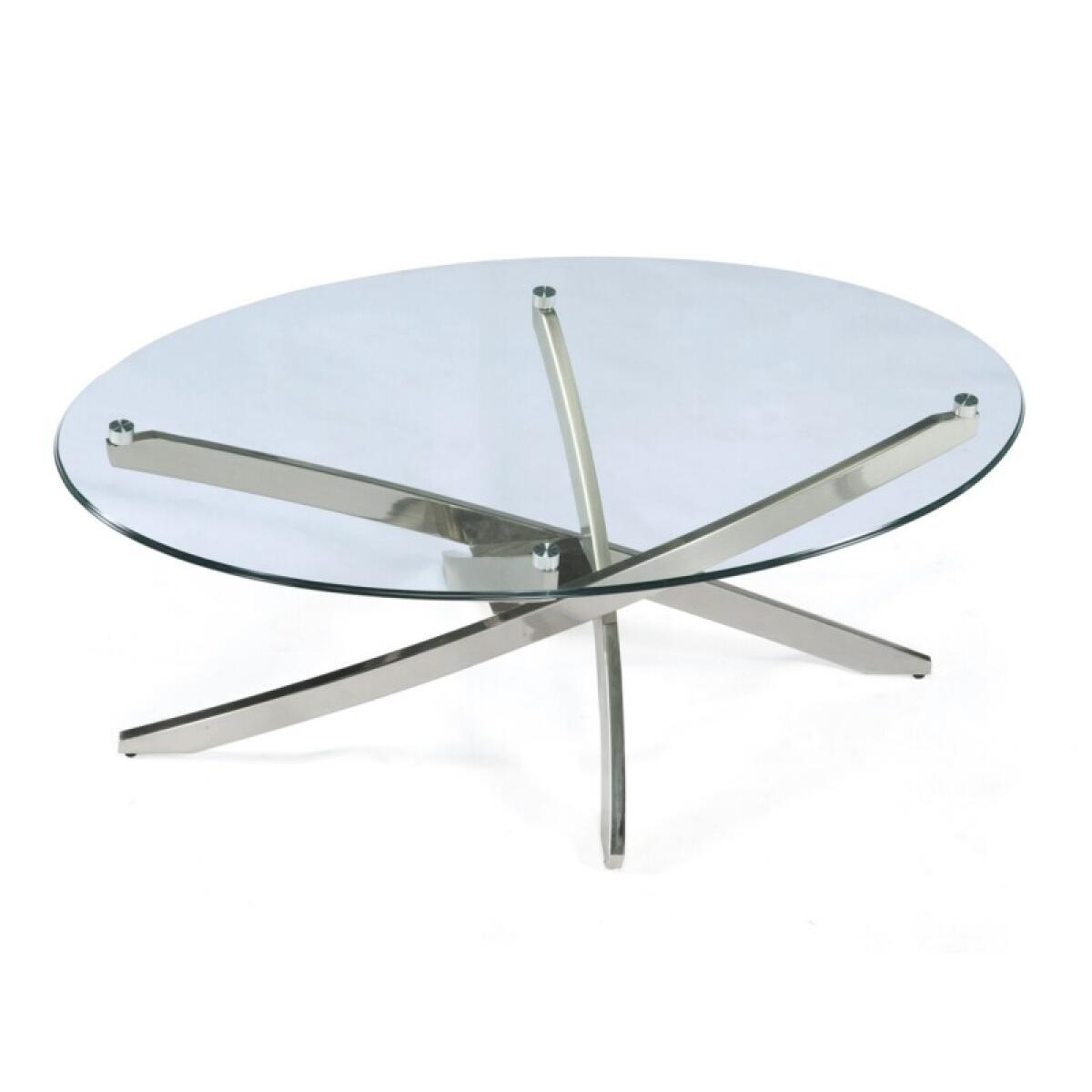 eaf93541f8f6fba24aa3e5b2e1b1b375 Zila T2050-47T Glass Oval Cktl Table Top SU - Image 1