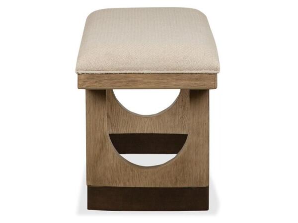 Tristan D5878-68A Backless Bench w/Upholstered Seat & U-Shaped Legs - Image 3