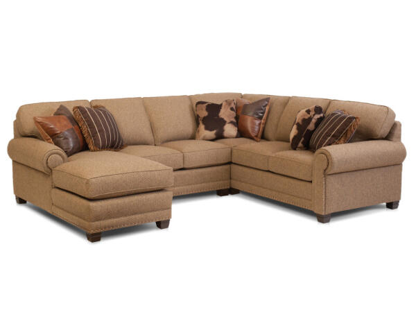Armless Sofa 393-16 Sofas Brown
