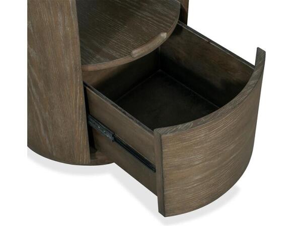 Bosley Lt. Brown Round End Table End tables Brown 22