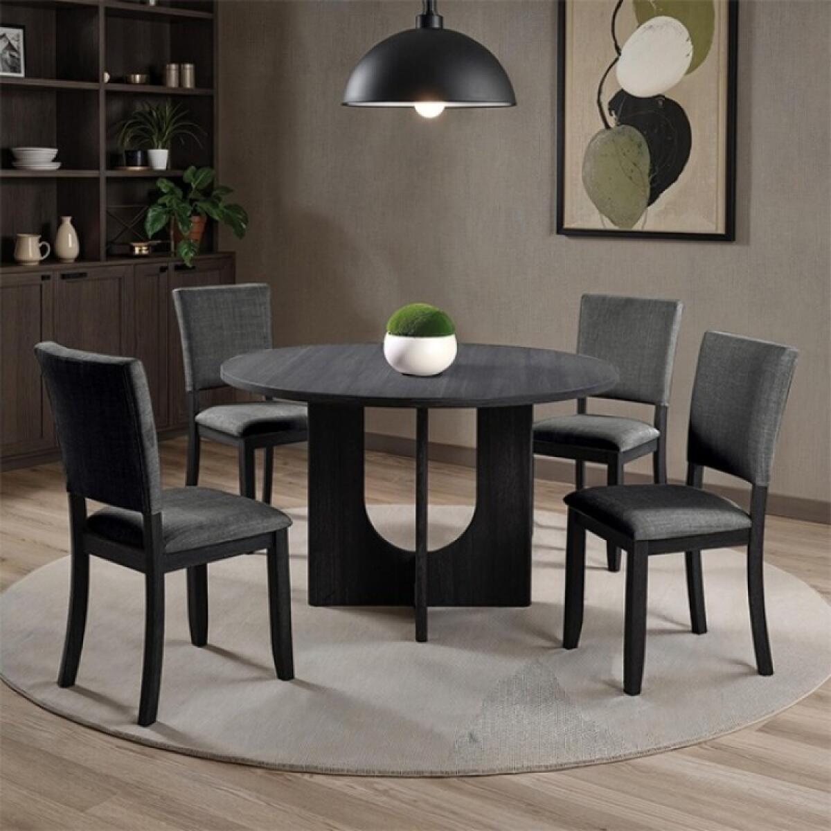 Oberto 5 Pc Round Dining Table Set - Image 2