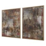 Molten Patina Framed Canvases, S/2 - Image 5