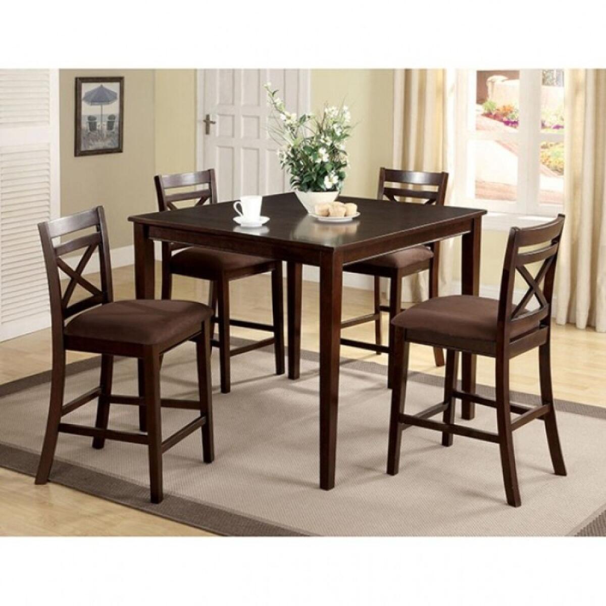 Weston 5 Pc. Counter Ht. Table Set Dining Sets Brown 5