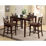 Weston 5 Pc. Counter Ht. Table Set Dining Sets Brown 8