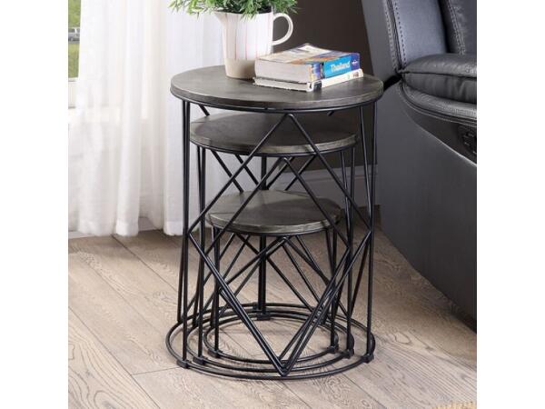 Madyson 3 Pc. Nesting Table End tables Black