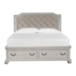 Bronwyn B4436-53H Queen Sleigh Bed Upholstered Headboard KD
