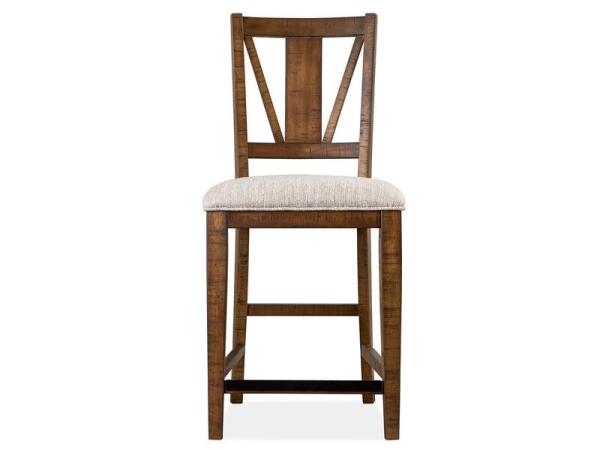 Bay Creek Counter Chair w/Upholstered Seat (2/ctn) Chairs & Benches Brown 17