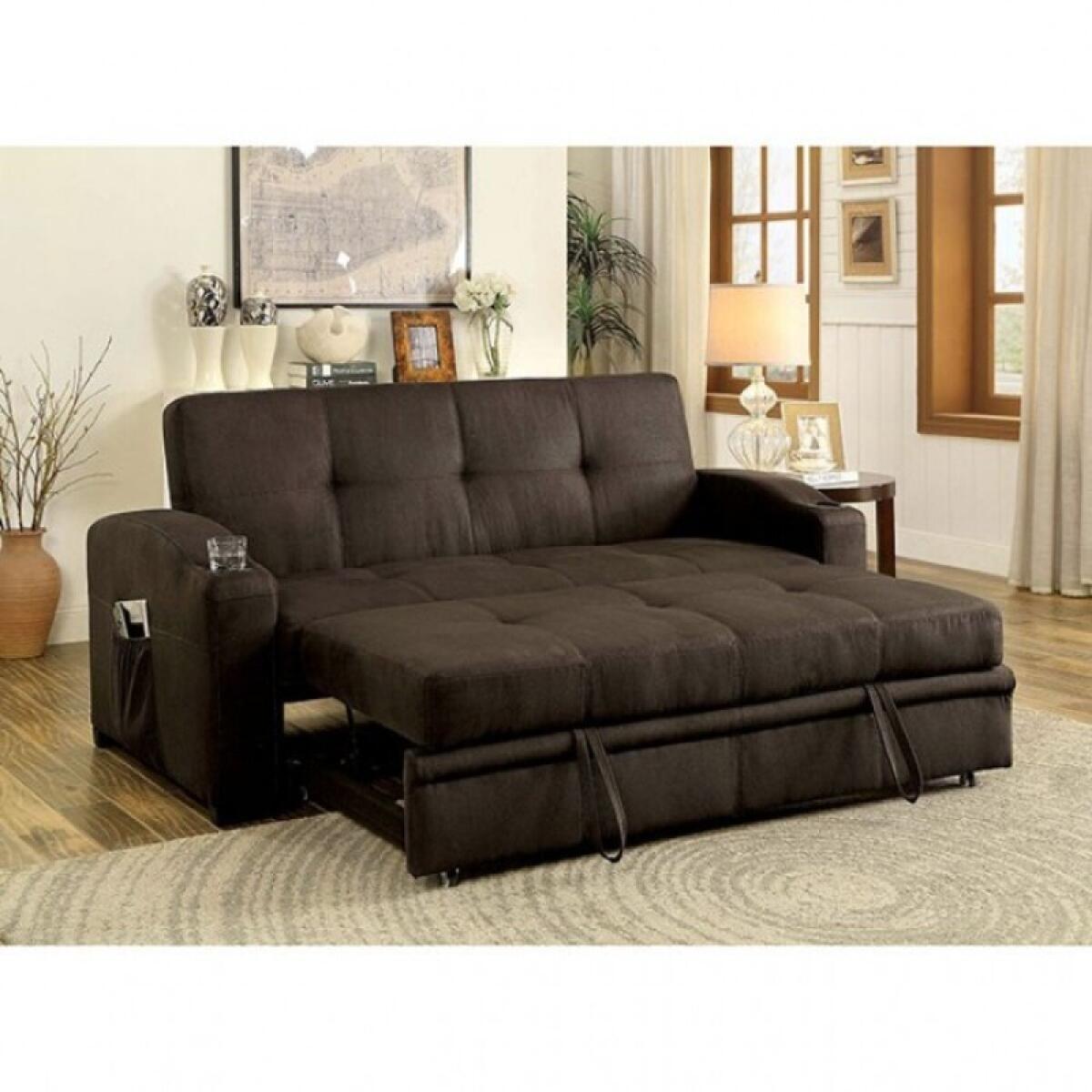 Mavis Futon Sofa Sleeper Sofas Brown 9