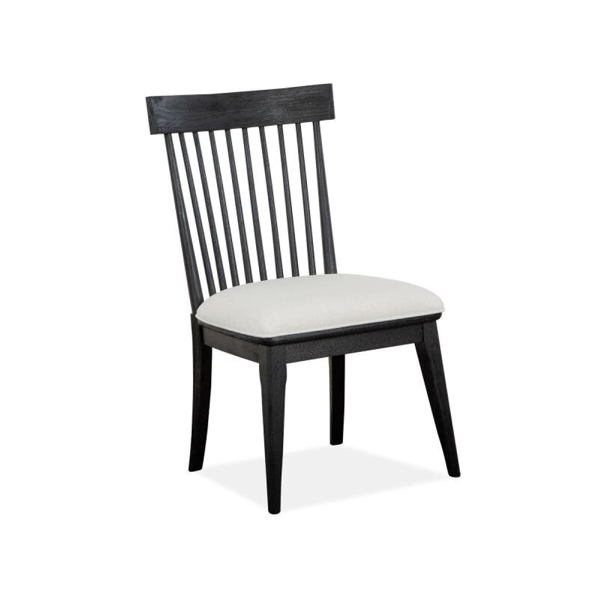 Harper Springs Dining Side Chair w/Uph.Seat&Wood WindsorBack(2/ctn) Chairs & Benches Black 4