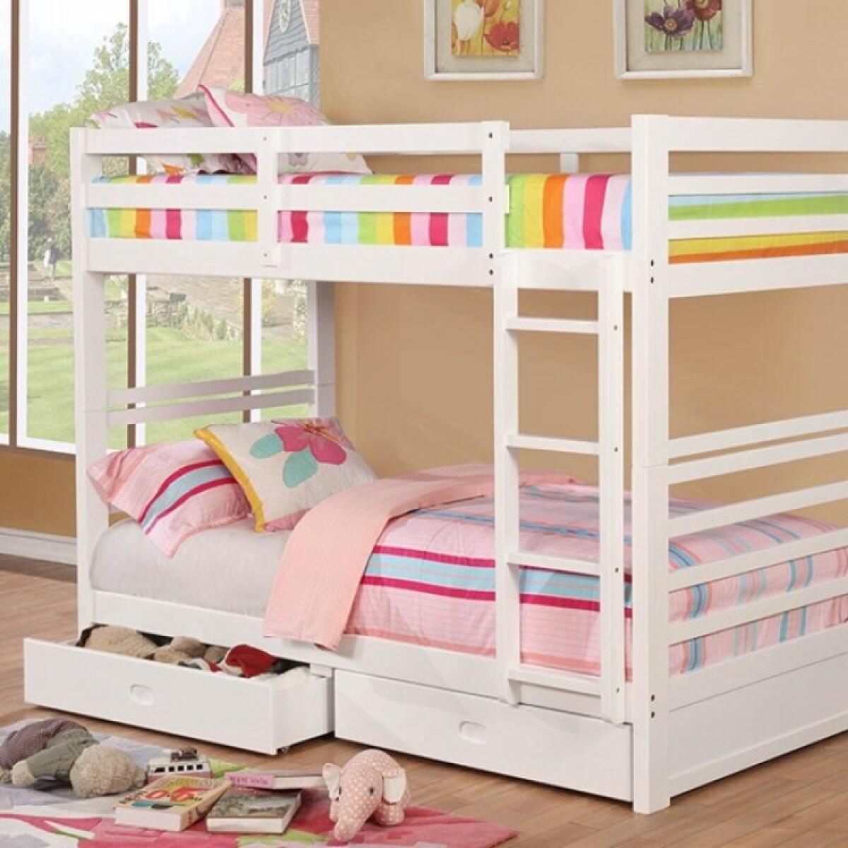California Twin/Twin Bunk Bed Youth Beds Furniture of America 4