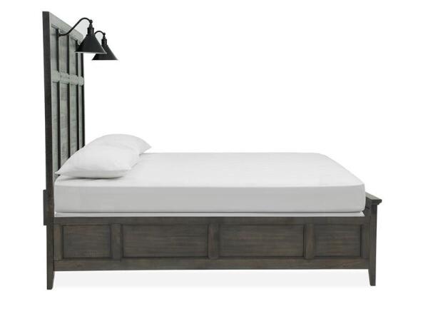 Westley Falls Complete Cal.King Lamp Panel Bed with Regular Rails - Image 6