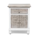 Islamorada 1-drawer / 2-door Electrified Coastal Nightstand - Image 24