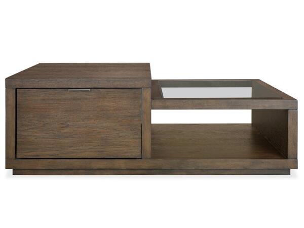 Merrick Rectangular Cocktail Table w/Casters Cocktail & Coffee Tables Brown 21