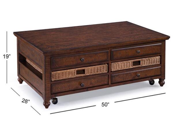 Cottage Lane Rectangular Lift Top Cocktail Table - Image 5