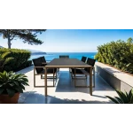 Oswego 8 Pc. Outdoor Dining Set Outdoor Sets Black/Natural 15