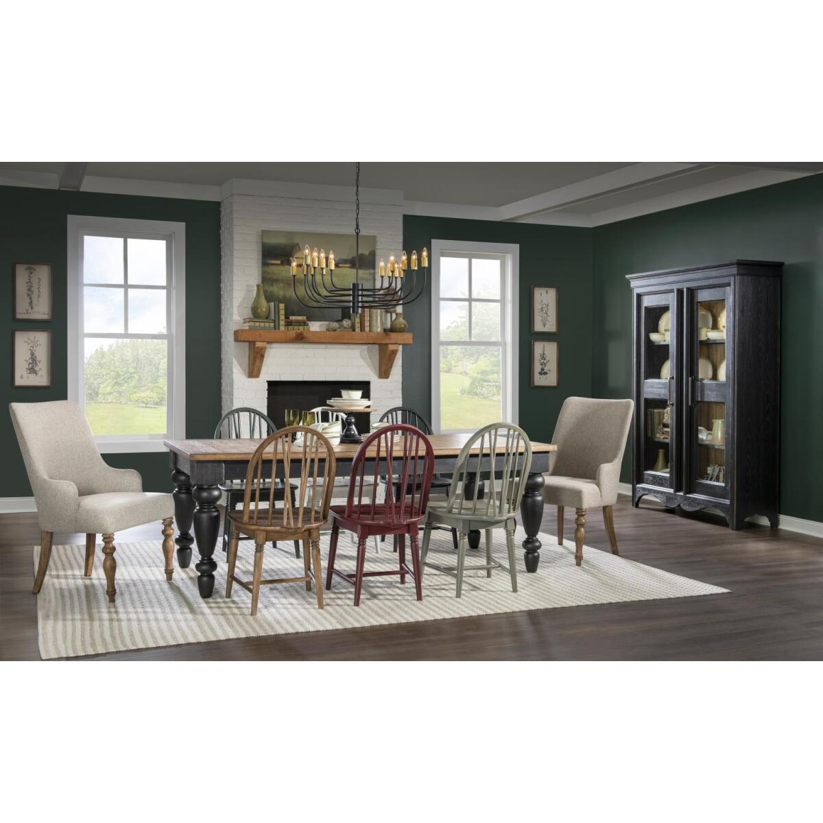 Chimney Leg Table Dining Tables Barnwood Oak 10