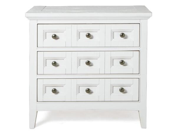 Heron Cove Drawer Nightstand Nightstands Chalk White, Dovetail Grey