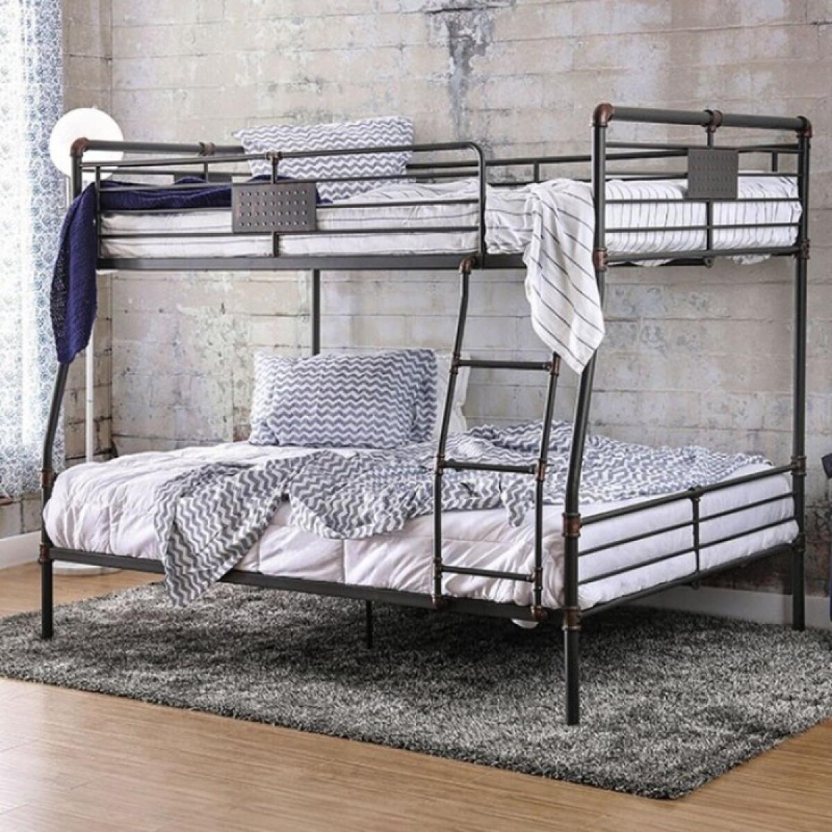 Olga Full/Queen Bunk Bed Youth Beds Antique Black 4