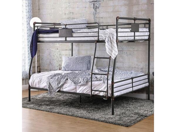Olga Full/Queen Bunk Bed Youth Beds Antique Black