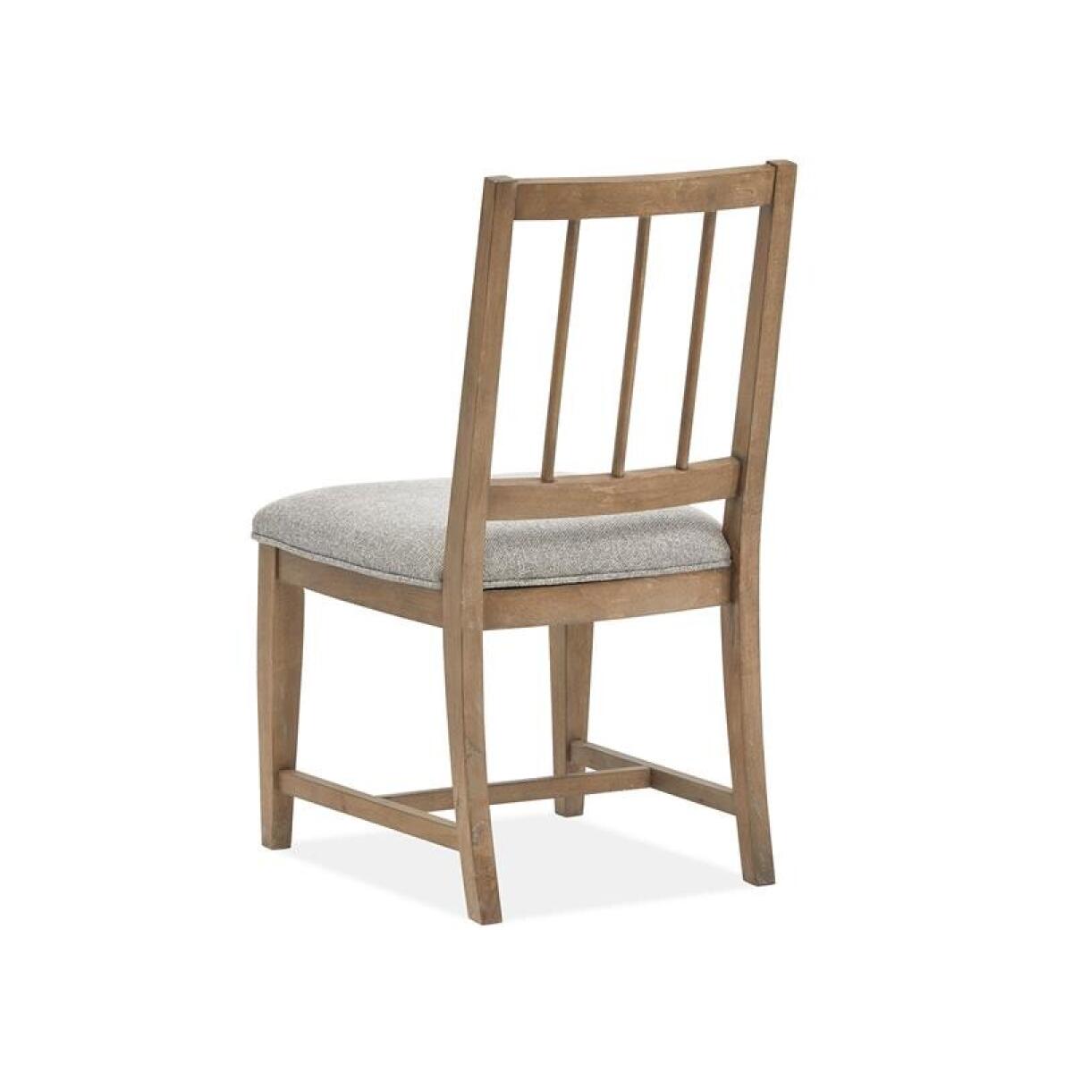 Lindon Dining Side Chair w/Grey Upholstered Seat (2/ctn) - Image 3