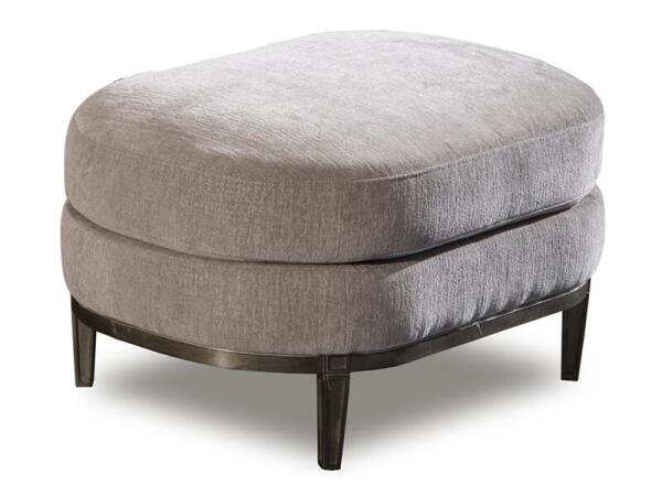 Rensick Pewter Ottoman Ottomans & Poufs Golden Metal