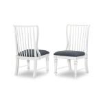 Slat Back Side Chair Chairs & Benches Aged White 12