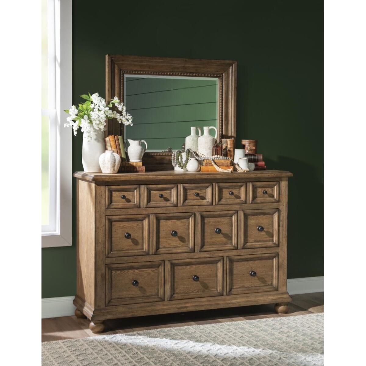 Dresser 8 Drawer Dressers Barnwood Oak 5