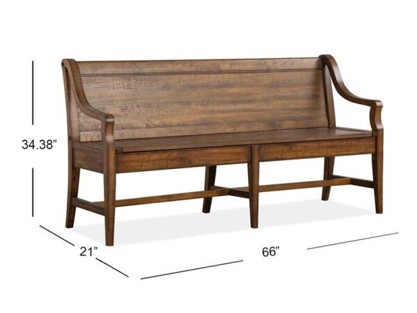Bay D4398-79 Bench w/Back - Image 9