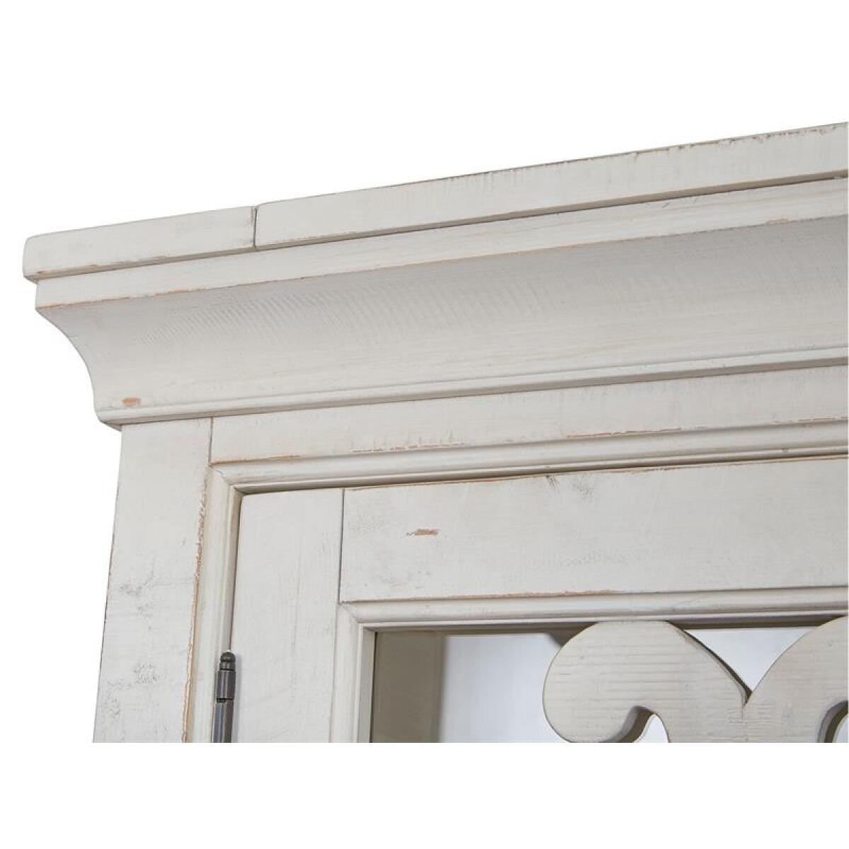 Bronwyn Server Dining Storage Alabaster, Toasted Nutmeg, Antique Brass w/Pewter Overlay, Baja Natural Fabric 8