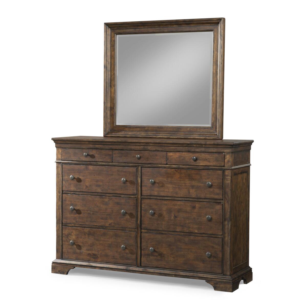 Rectangular Mirror Bedroom Mirrors Brown 4