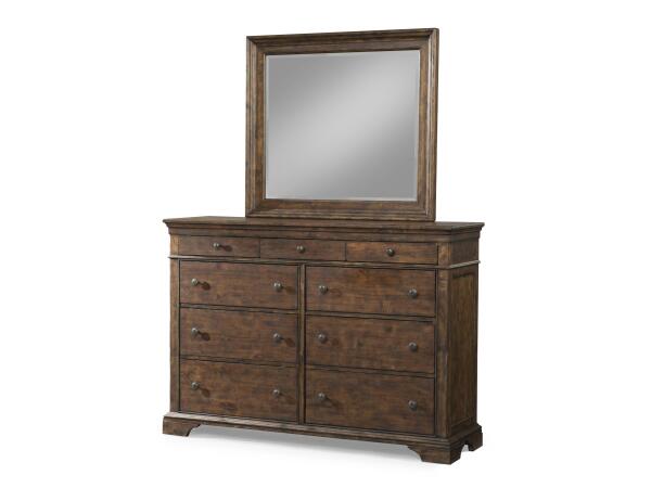 Rectangular Mirror Bedroom Mirrors Brown