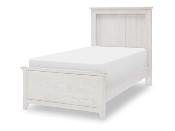 Complete Panel Bed Twin Youth Beds Bleached Linen