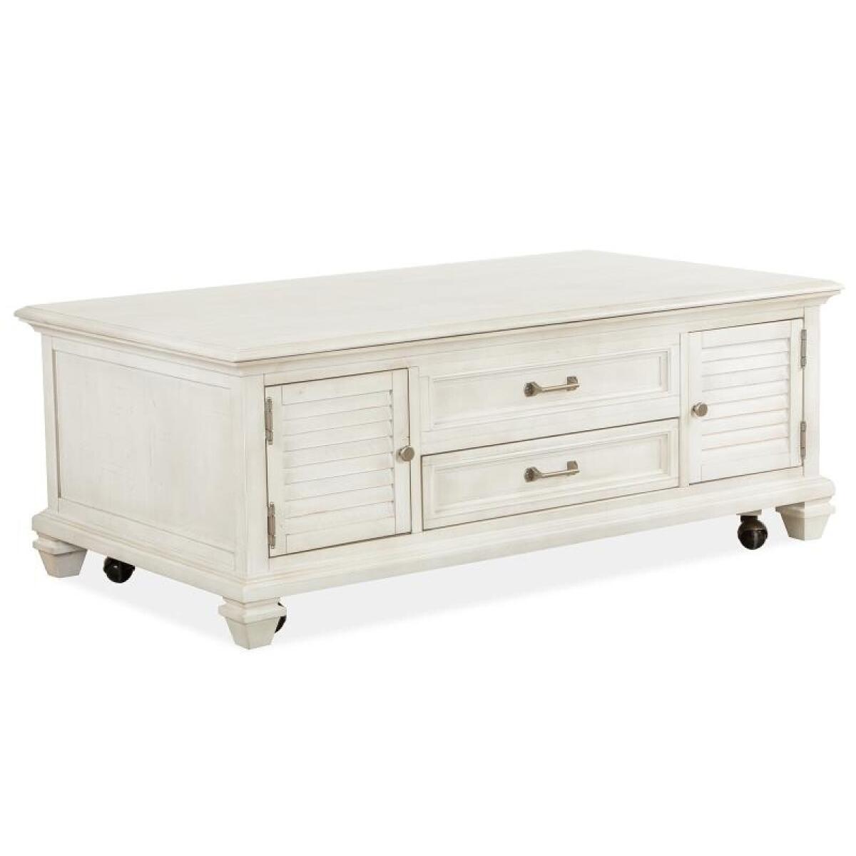 Newport Lift Top Storage Cocktail Table w/Casters - Image 2