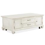 Newport Lift Top Storage Cocktail Table w/Casters