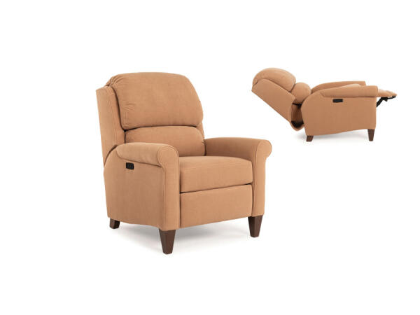 Pressback Reclining Chair 735-33 Recliners Brown
