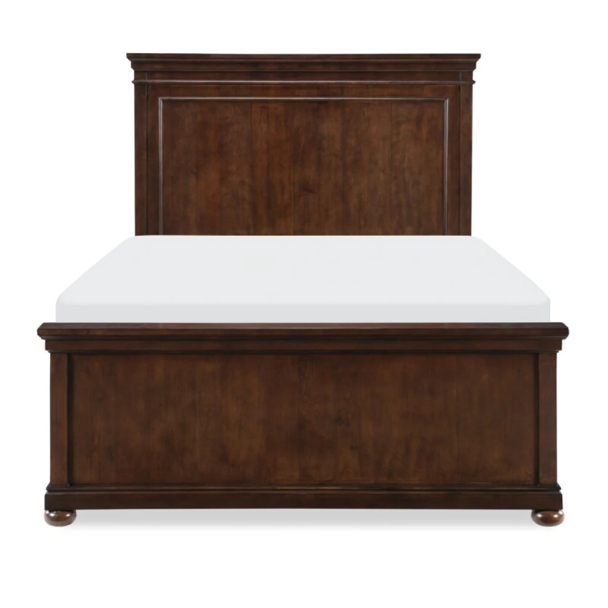 Complete Panel Full Bed Cherry Finish Youth Beds Brown 5