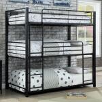 Olga Twin Triple Decker Bed Youth Beds Black 7
