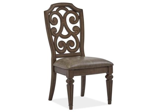 Durango Dining Side Chair w/Upholstered Seat (2/ctn) Chairs & Benches Brown