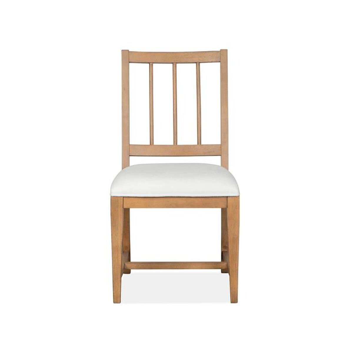 Lindon Dining Side Chair w/White Upholstered Seat (2/ctn) - Image 4