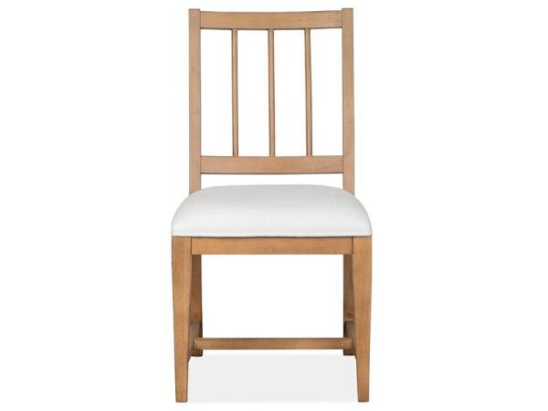 Lindon Dining Side Chair w/White Upholstered Seat (2/ctn) - Image 4