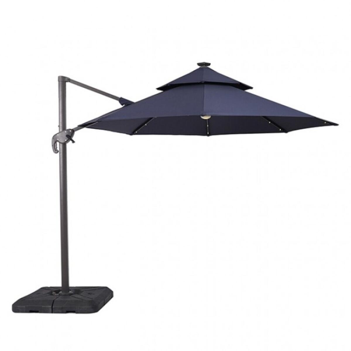 f2d3703f62df5ceb83c233886b553c71 Nuti 10 Ft Round Umbrella w/ LED Light + 37" Large Base - Image 1