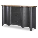 Urn Base End Table End tables Barnwood Oak And Kettle Black 2
