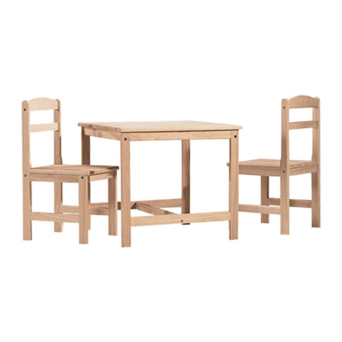 Three-Piece Juvenile Set Dining Sets Brown 4