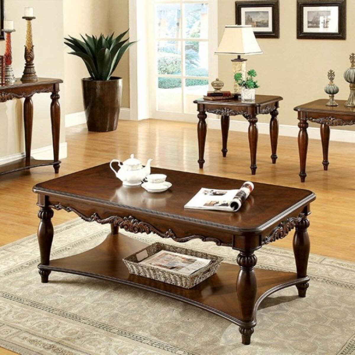 Bunbury 3 Pc. Table Set Table Sets Brown 4