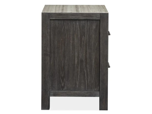 Plum Creek - Black Drawer Nightstand - Image 10
