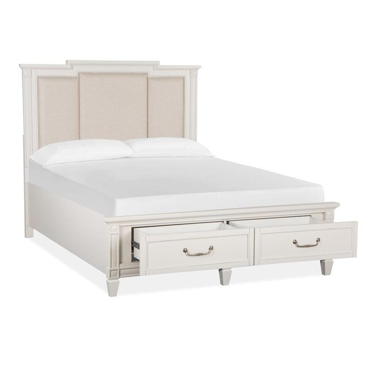 Willowbrook Complete Queen Panel Storage Bed w/Upholstered Headboard Beds Beds 5
