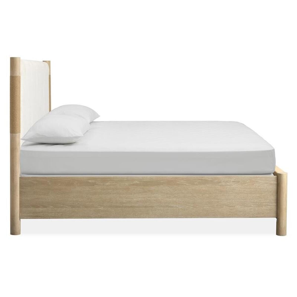 Sunset B5783-65 Complete King Panel Bed w/Upholstered Headboard - Image 4