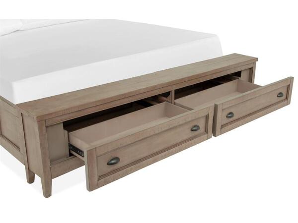 Paxton Place Complete Cal.King Lamp Panel Storage Bed - Image 7